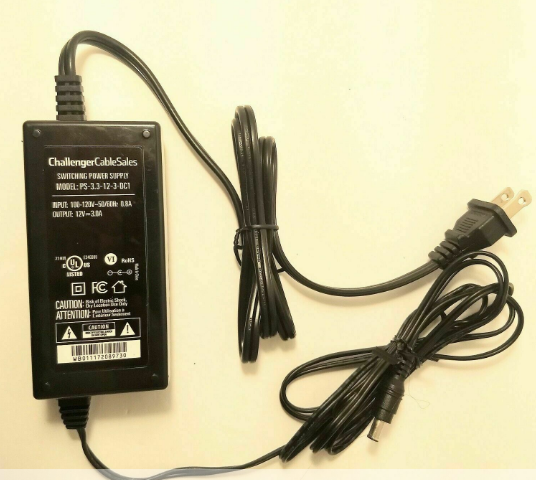 *100% Brand NEW* CHALLENGER CABLE SERVICE SWITCHING MODEL PS-3.3-12-3-DC1 AC Switching POWER SUPPLY
